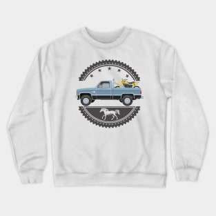 1983 Chevy Silverado Scottsdale with Yamaha YZ490K Crewneck Sweatshirt